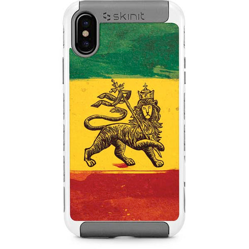 The Lion of Judah Rasta Flag iPhone Cases